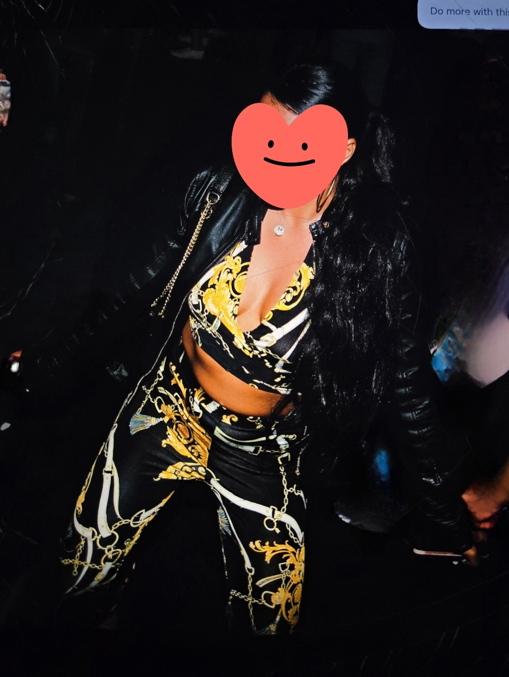 2-Piece Matching Set: Tie-Up Crop Top & Flowy Pants, Size M - Picture 4 of 4